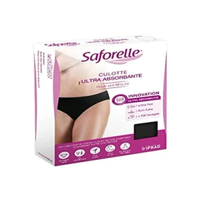 Image de Saforelle® Culotte Ultra Absorbante Noire Taille 34/36