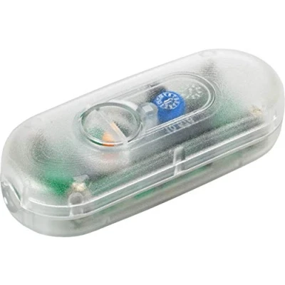 Image de EHMANN 2900x0800 Variateur de cordon électronique pour LED vec interrupteur, 230 V, 50 Hz, Puissance: 3 35 W, 5 100 W/VA, couleur: transparent