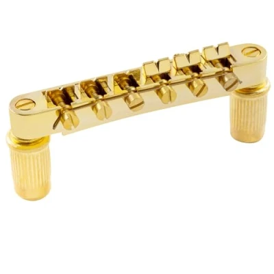 Image de Musiclily chevalet Les Paul ABR 1 style Tune o matic pour remplacement de pièces USA Guitare électrique, Doré