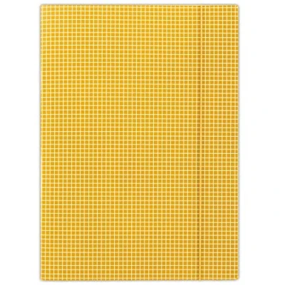 Image de DONAU FEP12 Lot de 25 chemises à onglets A4 avec 3 rabats en carton solide Impression carreaux brillante sur un seul côté Couleur : orange