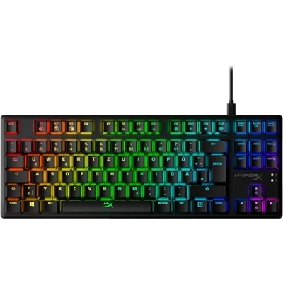Image de HyperX Alloy Origins Core Clavier Gaming mécanique RGB, sans pavé numérique, Red switches (QWERTZ)
