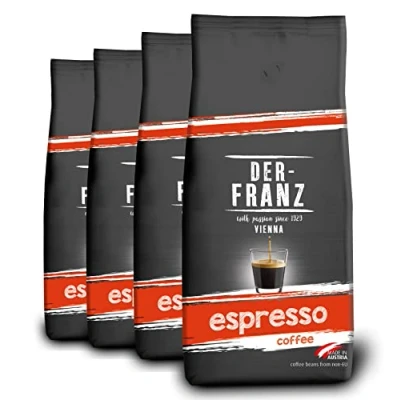 Image de Der Franz Espresso Café, en grains, 4 x 1000 g