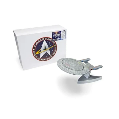 Image de Corgi Vaisseaux spatiaux sous Pression CC96611 Star Trek USS Enterprise NCC 1701 D (la Prochaine génération) Modèle de Jouet Vaisseau Spatial, Jouets à Collectionner pour Adultes et