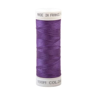 Image de Fil à coudre polyester 100m made in France violet 266
