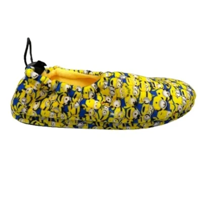 Image de de fonseca Chaussons MINIONS chambre d&#039;hiver Mocassin en tissu chaud garçon homme, gris, 44/45 EU