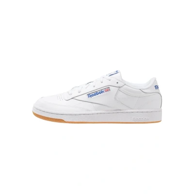 Image de Reebok Classic CLUB C 85 Unisex Baskets basses, Taille: 42.5, White/royal Cuir et textile