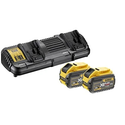 Image de BLACK+DECKER Kit de démarrage &quot;Flex V DCB 132 x2, dcb132 x 2 Lot batteries 54 V/9,0ah, 1 QW Argenté
