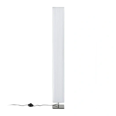 Image de Lindby Lampadaire Tissu Janno (Moderne) en Blanc Textile e. a. pour Salon &amp; Salle à manger (à 2 lampes, E27), Sur Pied, Lampe a de Sol