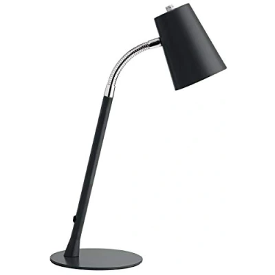 Image de Unilux Flexio 2 Lampe de bureau LED 5W 450 Lumens Flexible 43,5 x 15 cm Noir