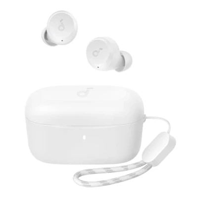 Image de Soundcore by Anker A20i Ecouteurs Bluetooth sans Fil, 5.3, EQ Ajustable, 28H de Lecture, étanchéité, 2 Microphones avec IA, Mode écouteur Unique, Design Portable(Noir)