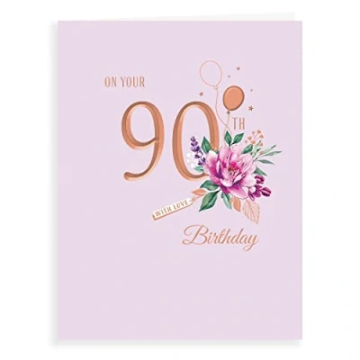 Image de AvantGarde Studios Carte d&#039;anniversaire pour anniversaire 90 ans 20,3 x 15,2 cm