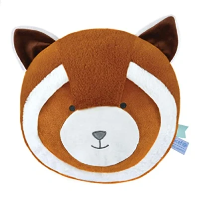 Image de Doudou et Compagnie Coussin panda roux Marron 30cm Cadeau naissance Bébé &amp; Moi Unicef DC4064