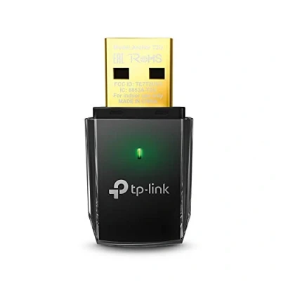 Image de TP Link Clé WiFi Puissante AC 600 Mbps, Archer T2U adaptateur USB wifi, dongle Windows 11/10/8.1/8/7/XP, Mac OS X