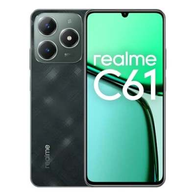Image de realme Smartphone C61 6+256 GB, SuperVOOC 45 W, Puissant à 8 cœurs, Mode Confort des Yeux 90 Hz pour l’écran, Appareil Photo I.A. de 50 MP, Batterie 5 000 mAh, Green (no Adapter)