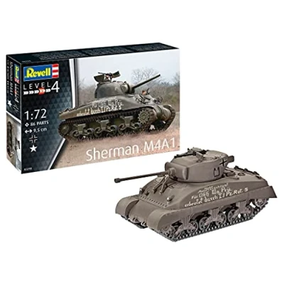 Image de Revell 03290 Char M4A1 Sherman Maquette, 03290, à Peindre, 1:72
