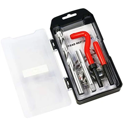 Image de BestsQ Kit de réparation filetage M12 x 1,75 mm d&#039;insertion métrique compatible d&#039;outils manuels pour automatique (M12 1.75)