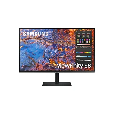 Image de Samsung Ecran PC ViewFinity S80TB, 27&quot; 60Hz Dalle IPS, Résolution UHD 4K (3 840 x 2 160), 5ms, 1000:1, Flicker Free,Game Mode,Auto Source Switch+,Thunderbolt 4,USB C, Haut parleurs, Pied Ajustable