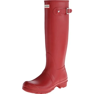 Image de Hunter Femme Womens Org Tall Bottes &amp; Bottines de Pluie, Rouge (Military Red), 38 EU