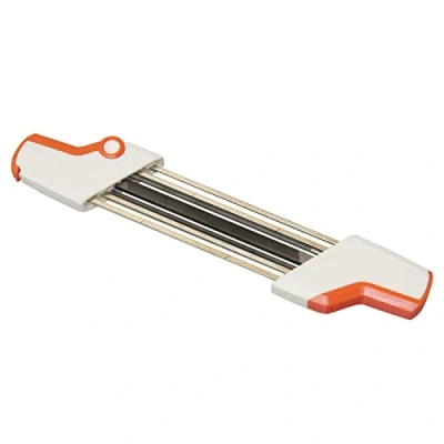 Image de MULTIM Pour aiguiseur de tronçonneuse Stihl compatible avec chaîne 3/8 P, lime facile 2 en 1 4,0 mm