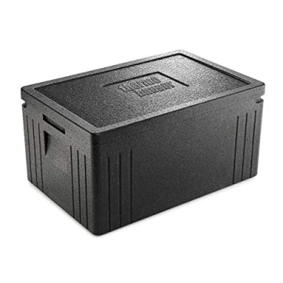 Image de Thermohauser Eco Line Boîte isotherme en polypropylène, normes GN 1/1, avec couvercle, 45 l, noir