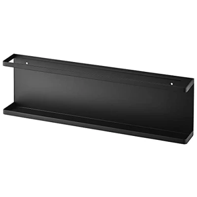 Image de YAMAZAKI 5477 Tower Support Mural, Noir, Acier, Minimaliste, 60 x 8.5 18 c m