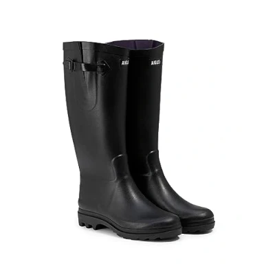 Image de Aigle Aiglentine NL Bottes en caoutchouc, Femme, Taille: 40, Black Caoutchouc naturel