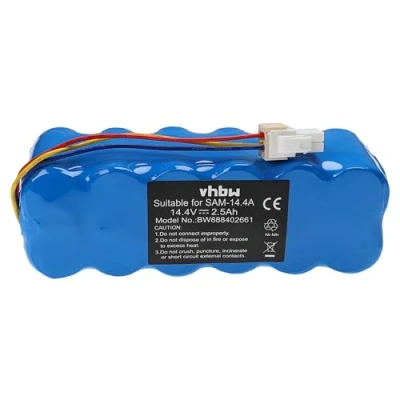 Image de vhbw Batterie Remplacement pour Samsung AP5576883, AP5579205, DJ63 01050A, DJ96 00113C, 00116B Robot électroménager (2500mAh, 14,4V, NiMH)