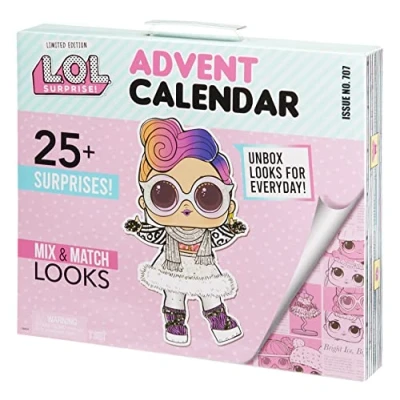 Image de LOL Surprise Advent Calendar 2022 avec Poupée en Édition Limitée et 24 Surprises Costume Makeover Mixez Associez les Tenues Excellente Idée de Cadeau pour Filles 4 Ans Plus
