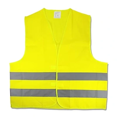 Image de Cartrend 50130 Gilet de signalisation jaune Taille XL, DIN EN 20471 ,dans un sac à fermeture éclair pratique
