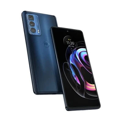 Image de Motorola Moto Edge 20 Pro Smartphone Débloqué 5G (Ecran : 6,7&quot; 12 Go/256 Go Double SIM Android 10.0) Bleu Version FR