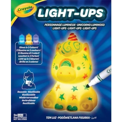 Image de CRAYOLA Lumières : Licorne Veilleuse Lavable Couleur, Laver, répéter Piles Non incluses À partir de 3 Ans
