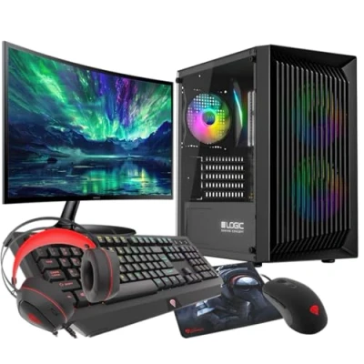 Image de PC Gaming VIST Ryzen 5 3600 RAM 32Go RX 6600 SSD 1To M.2 24 pouces Windows 11 Pro