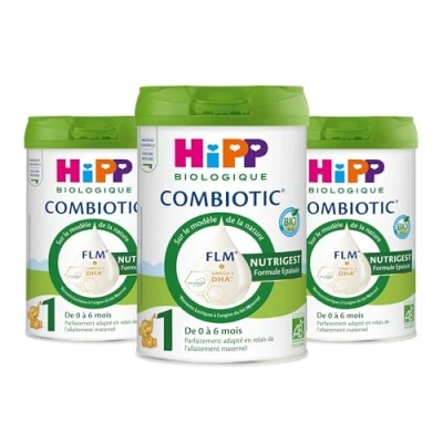 Image de Hipp Biologique Lait 1 Combiotic Nutrigest Epaissi 3x800g