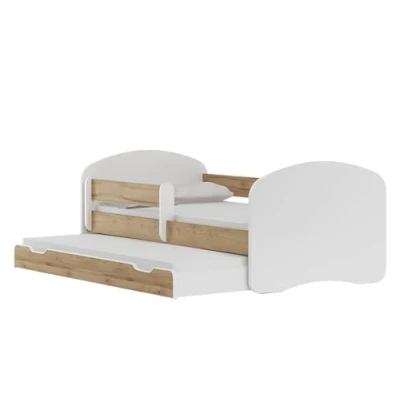 Image de BDW Lit d&#039;enfant d&#039;adolescent avec Un tiroir et Matelas Bleu 160x80