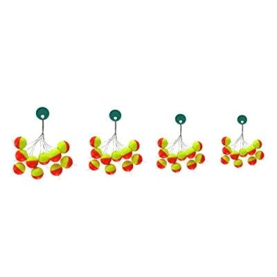 Image de blntackle76 Jenzi Lot de 40 boules pilote flottantes Jaune/rouge 10 20 mm