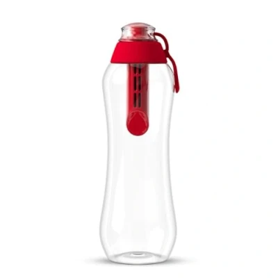 Image de Dafi Gourde Filtrante Soft, 1 Filtre à Charbon Actif 0,5 L le Chlore et autres contaminants Sport Transparente Bouteille Sans BPA Paille d&#039;eau