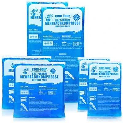 Image de com four® L&#039;ensemble des Blocs réfrigérants en 3 Tailles différentes Utilisable au Micro Onde Made in Germany (6 Morceaux)