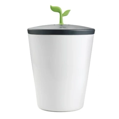 Image de Chef&#039;n EcoCrock 401 420 120 Poubelle à Compost Noir et Blanc 3,3 l