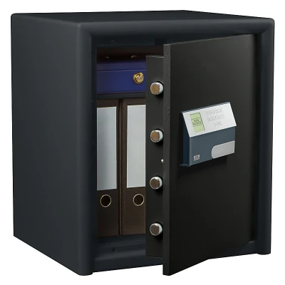 Image de BURG WÄCHTER Coffre fort pour mobilier, Serrure à code électronique, Combi Line, Sécurité S2, Protection incendie LFS 30 P, Contrôlé VdS, 50 l, 77 kg, CL 440 E, Noir