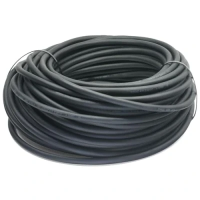 Image de EBNECEN 0002210 Câble de chantier en caoutchouc H07RN F 3 x 2,5 mm 2 m Noir