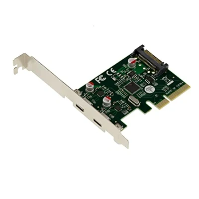 Image de KALEA INFORMATIQUE Carte contrôleur PCI Express PCIe vers USB 3.1 10GB 2 Ports externes Type C avec Chipset ASM1142