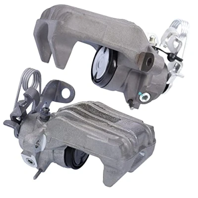 Image de BESTPRICE 2x étrier de frein arrière gauche et droit à main sans support, Compatible avec A udi A4 B6 (8E2) (8E5) (8H7), B7 (8EC) (8ED) (8HE), SEAT EXEO (3R2)(3R5)