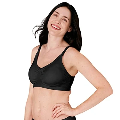 Image de Medela Soutien gorge d’allaitement et d’expression 3 en 1, Respirant léger pour un confort optimal pendant l’allaitement ou l’expression Noir M