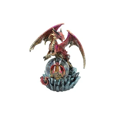Image de Nemesis Now Ruby Oracle Boule à Neige Rouge 18,5 cm