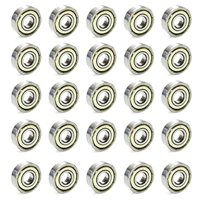 Image de GOIYZTTR 30pcs 608ZZ Roulements à Billes,Métal Double Blindage Speed Bearings Billes de Qualité pour Roller,Skateboard,Longboard,Waveboard/8 x 22 7mm