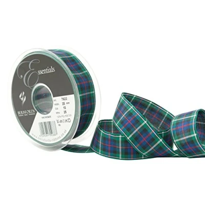 Image de Berisfords Polyester Tartan, Mackenzie, 10,4 x 2,9 cm