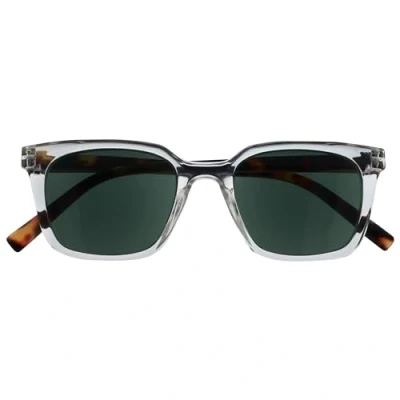 Image de OPULIZE KOI Lunettes de Lecture Solaire Large Monture Rectangulaire Verre Teinté UV400 Transparent Hommes Femmes Charnières à Ressorts S50 C +1.00