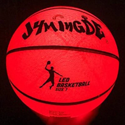 Image de Ballon de Basket Lumineux à LED en Caoutchouc Qui Brille dans Le Noir, l&#039;intérieur des s&#039;allume Lorsque Vous rebondissez, Taille 7, Sports Ball Nocturne