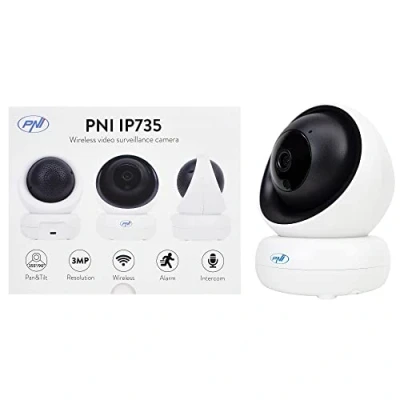 Image de Camera Surveillance WiFi PNI IP735 3Mp avec PTZ sans Fil IP P2P, Fente pour Carte microSD, Camera, caméras de Surveillance, contrôle Depuis l&#039;application