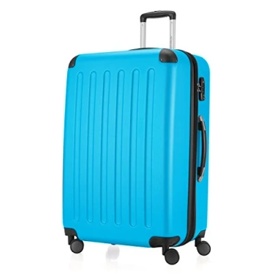 Image de HAUPTSTADTKOFFER Spree Valise plus Grande de soute, Trolley Rigide ABS, TSA, extensible, extra léger, 4 roues, 75 cm, 119 L, Bleu Cyan